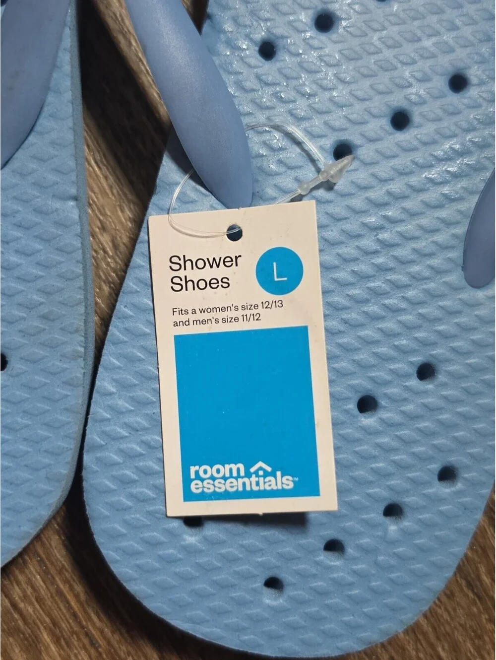 Room Essentials Camp Shower Water Draining Flip Flops M 11/12 W 12/13, # 59